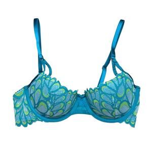 Savage X Fenty Savage Not Sorry Lightly Lined Lace Balconette Bra Size 34C